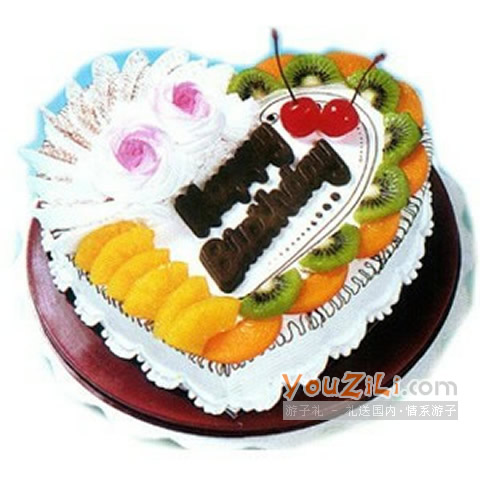 生日快乐 （已下架）-水果鲜奶蛋糕（十寸）