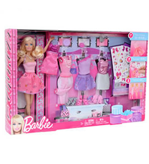 芭比娃娃换装创意服装套装礼盒 （已下架）-正品Barbie 生日圣诞礼物