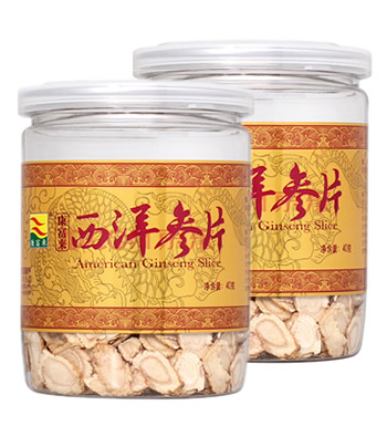 西洋参片 (2罐)-加拿大进口 西洋参切片 80g