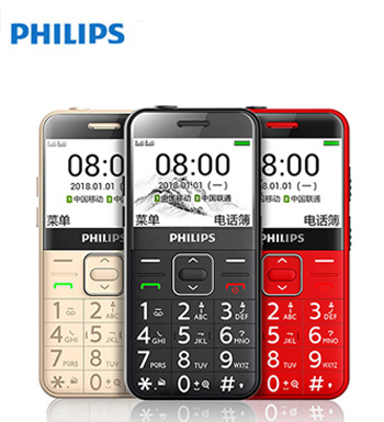 飞利浦 老年手机 （已下架）-大字体、大按键、大音量、超长待机