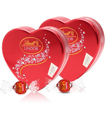 Lindt瑞士莲 心形巧克力礼盒 （已下架）-软心牛奶巧克力 2盒