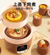 小熊 紫砂电炖锅 - 一锅四胆 可隔水炖 可煲汤