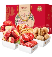 楼兰蜜语 红枣核桃礼盒 - 枣夹核桃 红枣 核桃 1816g