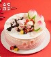 幸福西饼-万寿福桃 - 祝寿生日蛋糕 多尺寸可选